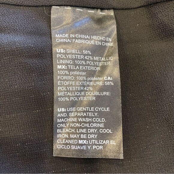 White House Black Market Shimmer Blouson Dress Size Small - Picture 11 of 13